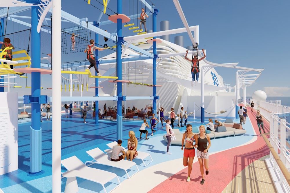 Sun Princess to Feature Largest Outdoor Activity Space in Fleet, First Rollglider at Sea