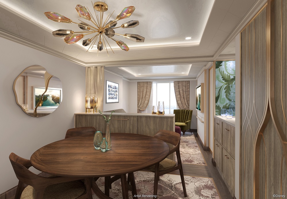 Concierge one bedroom rendering on upcoming Disney Destiny