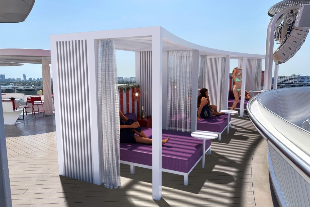 vip cabanas on virgin voyages' scarlet lady
