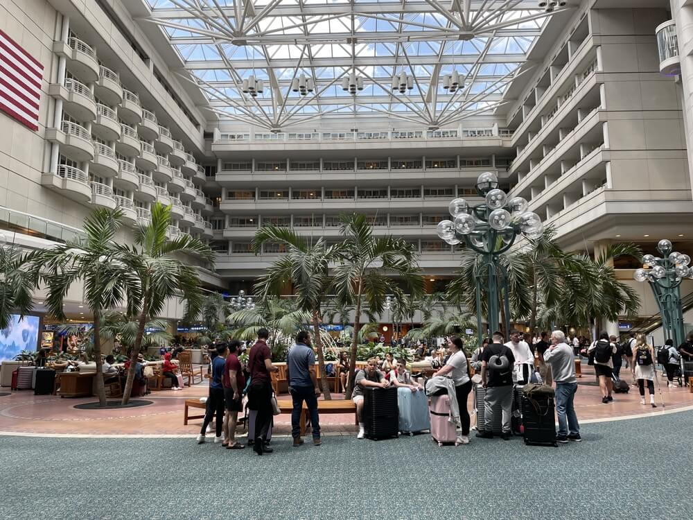 Inside Orlando International Airport
